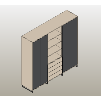 Sleek Wardrobe Unit