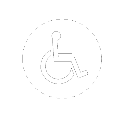 Directional Circles for Handicap Access