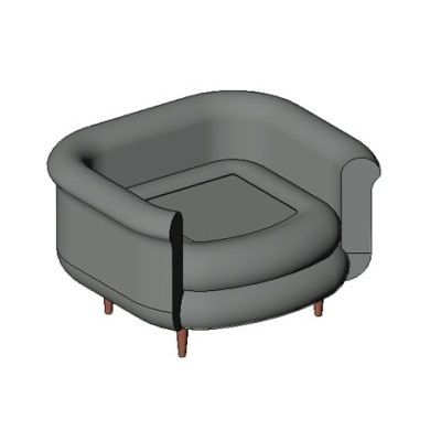 Club chair modern round back upholstered 16 Lounge sofa modern curved tub style