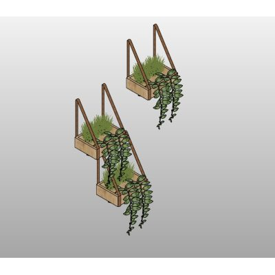 Wall Hanging Succulent Display