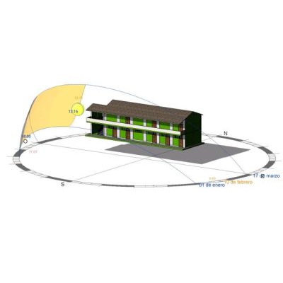Solar study college two story