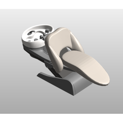 Pedicure spa chair with foot bath basin