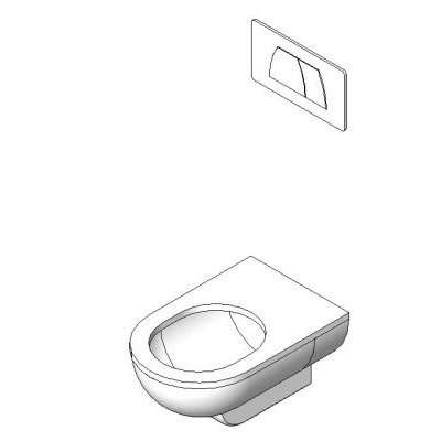 Wc with concealed cistern