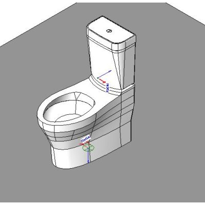 Dual flush toilet with modern design