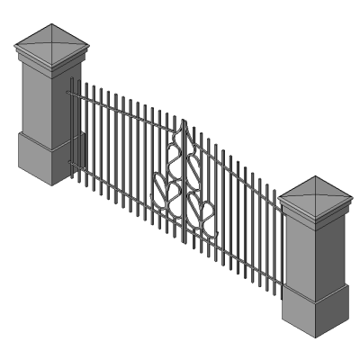 Iron double gate