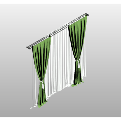 Elegant Drapery Setup