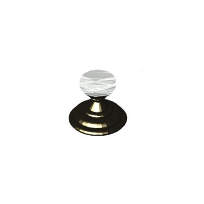 Glass Sphere on Brass Base