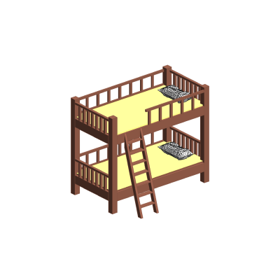Classic Bunk Bed with Ladder