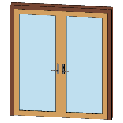 Double Glass Door w Baldwin Handle