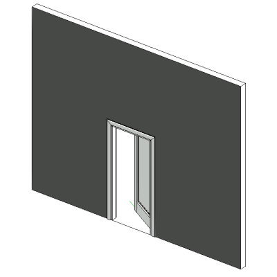 Office interior parametric door 05