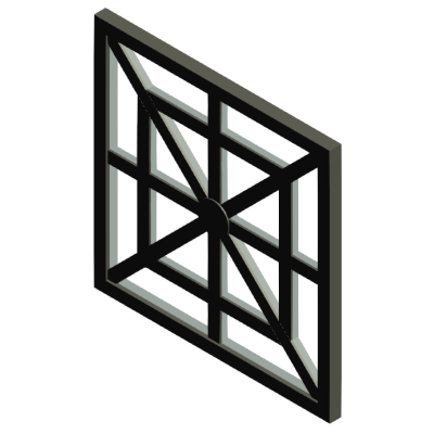 Curtain Wall Panel for Railing System