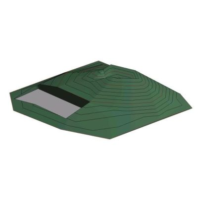 Topography with platform (example of tutorial)