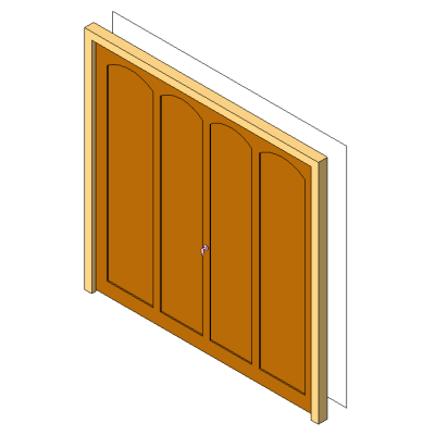 Classic Four-Panel Garage Door
