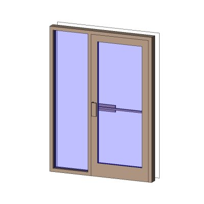 Floor Hatch 6154 3 Sliding glass door with modern frame