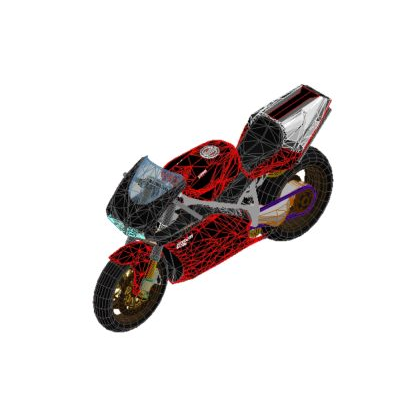 Ducati 998 motorcycle realistic 3D 14 Ducati motorcycle