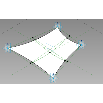 Adaptive Shade Sail – 4‑Point Tensioned Canopy
