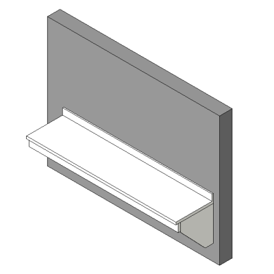 Counter top with modern wall connection