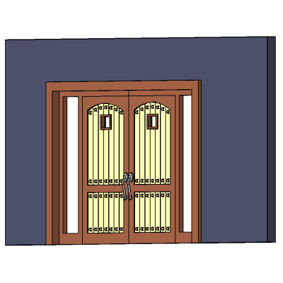 JELD-WEN DOUBLE DOOR W SIDELIGHTS