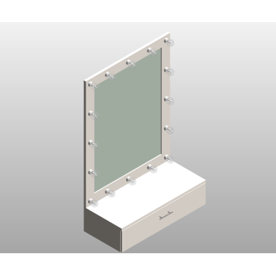 Hollywood vanity mirror with light bulbs