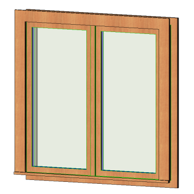 Casement Dbl with Trim