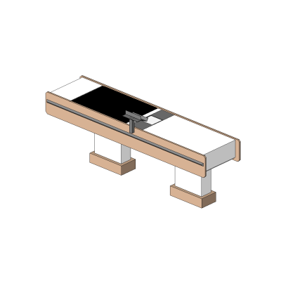 Checkout counter with modern POS area