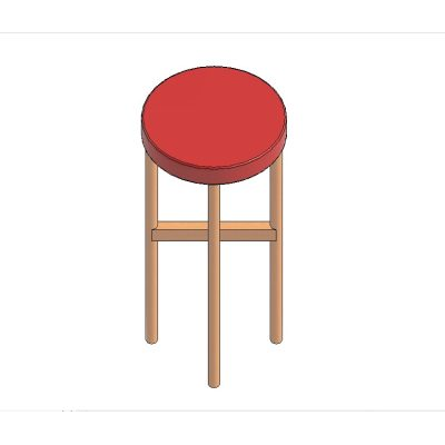 Classic Wooden Bar Stool