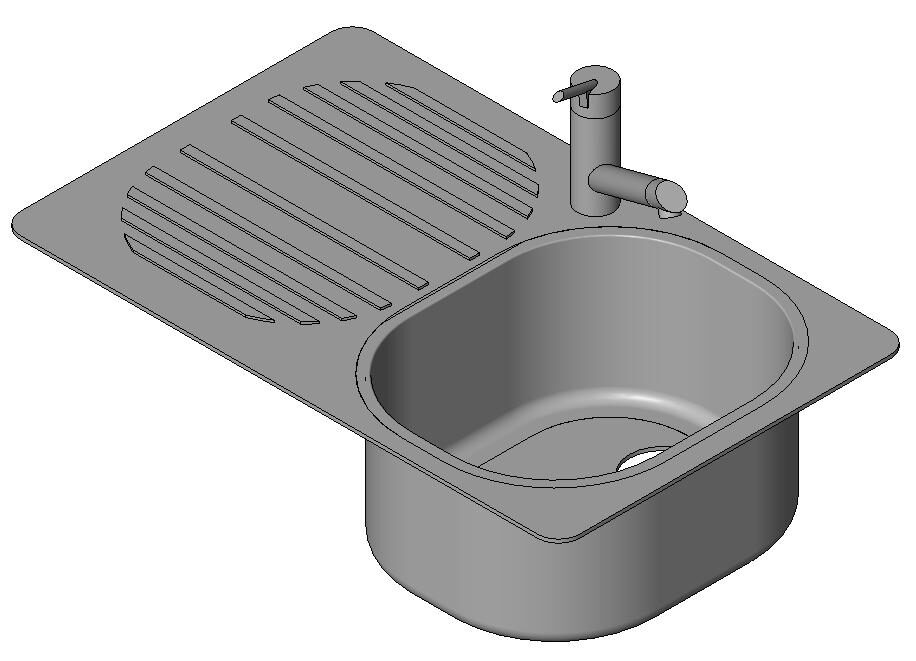 Simple sink with driner