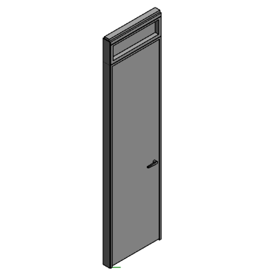 Haworth Enclose Single Door with Transom