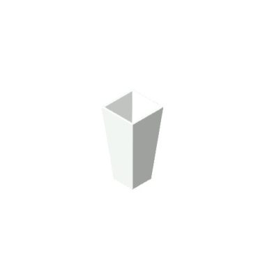 White Geometric Container