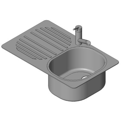 Simple sink with driner