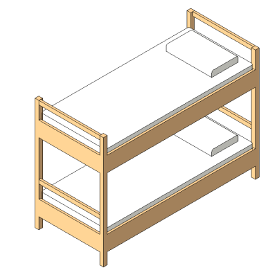 Classic Wooden Bunk Bed