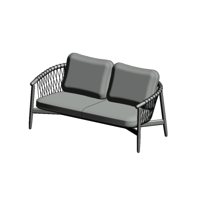 Family Crosshat Outdoor Sofa