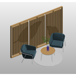 Partitioned Cafe Seating