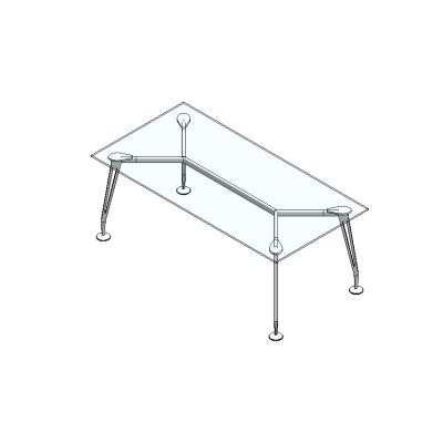 Sleek Glass Dining Table