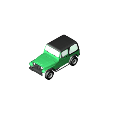 Green Off-Road Car