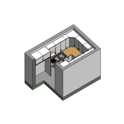 Families u-shaped kitchen space