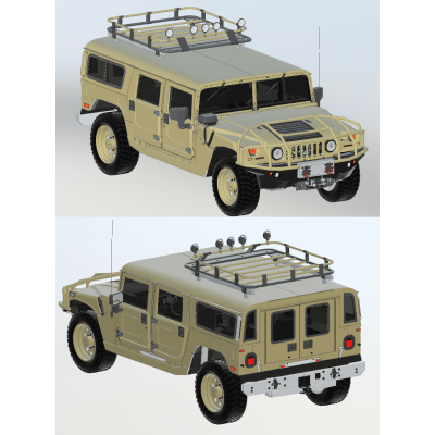 Hummer H1 3D Model