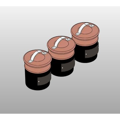 Black Tea and Coffee Canisters