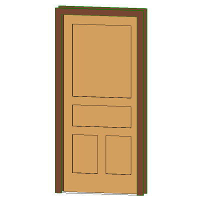 Triple Panel Elegance Door