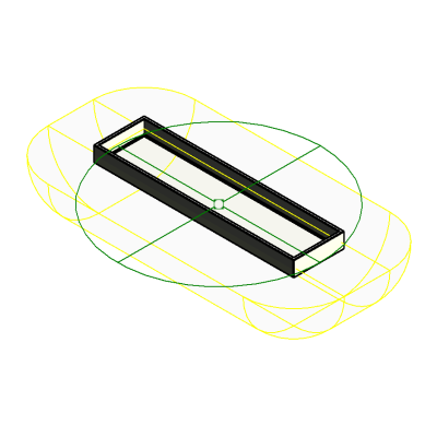 M Ceiling Light - Linear Box