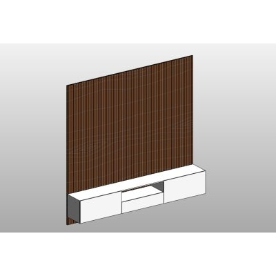 White and Wood Home TV