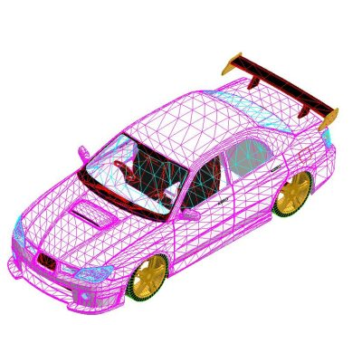 Subaru Impreza detailed 3D car model