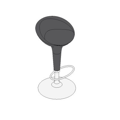 Round Black Matching Table
