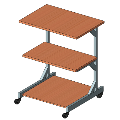 Contemporary Faceted Cart