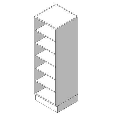 Tall Bookshelf With Open Shelves