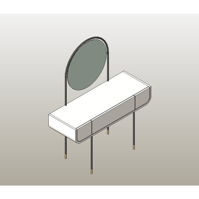 Vanity Table with Mirror