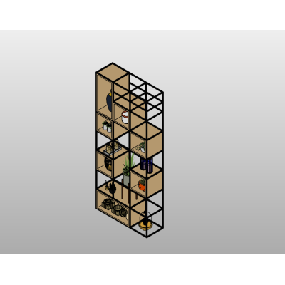 Industrial-Style Shelving Unit
