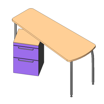 Desk w Drawers