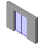 Exterior double door with modern glass