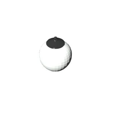Black Pedestal Jar with Gold Lid